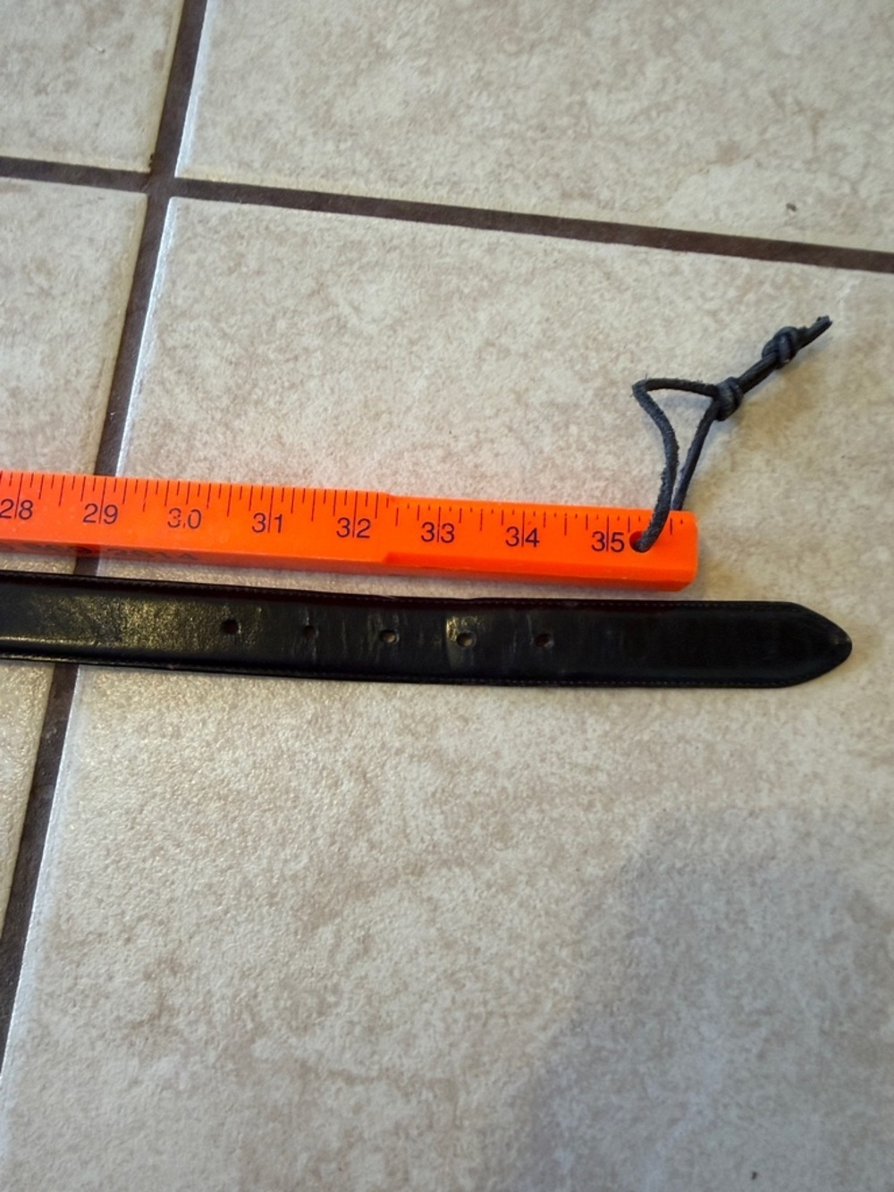 Vintage Ralph Lauren Brown Leather Belt with Dark Edge - Picture 8 of 9